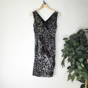 Alfani Animal Print Ruched Dress